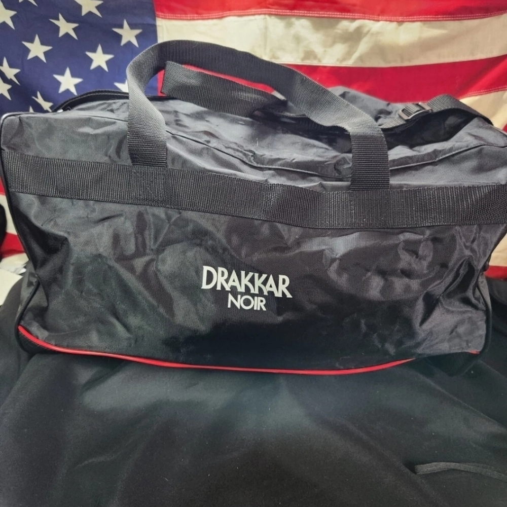90s Drakkar Noir Black Duffel Bag